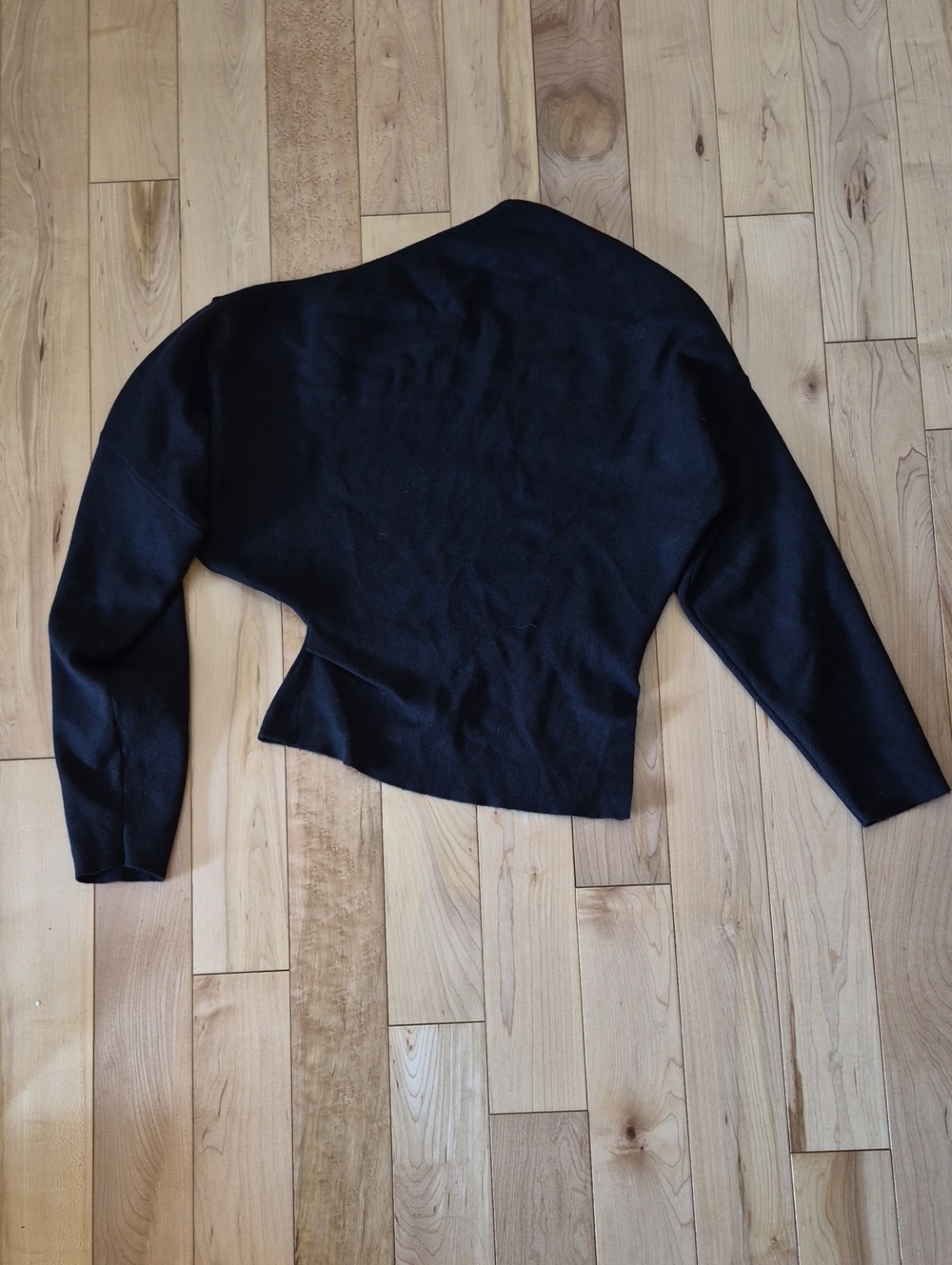 Cider Women's Size Small Off-the-Shoulder Black Knit Sweater